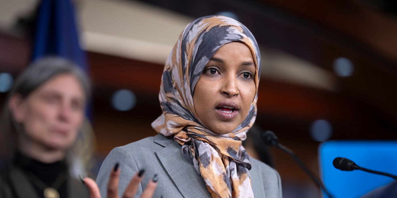 Arkivbild på Ilhan Omar från tidigare i år.