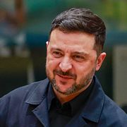Volodymyr Zelenskyj och António Costa vid ett möte förra året.