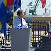 Skärmdump från den polska sändningen.