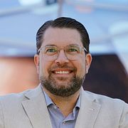 Sverigedemokraternas partiledare Jimmie Åkesson (SD). Akrivbild.
