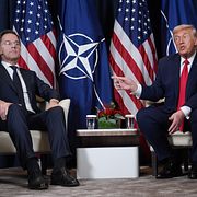 Rutte och Trump tidigare i år.