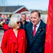 Socialdemokraternas tidigare partiledare Stefan Löfven (S) med sin fru Ulla Löfven, arkivbild. 