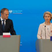 Tusk och von der Leyen.