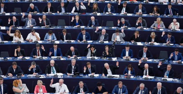 EU-ledamöter röstar om energiförslag Jean-Francois Badias / AP