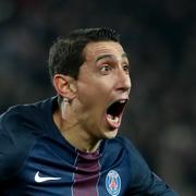 Angel Di Maria jublar efter sitt 1–0-mål.