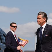 USA:s försvarsminister Pete Hegsteh. Arkivbild.