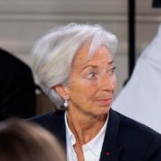 ECB-chefen Christine Lagarde i diskussion med Donald Trump under ett G7-mötet i juni 2018. 