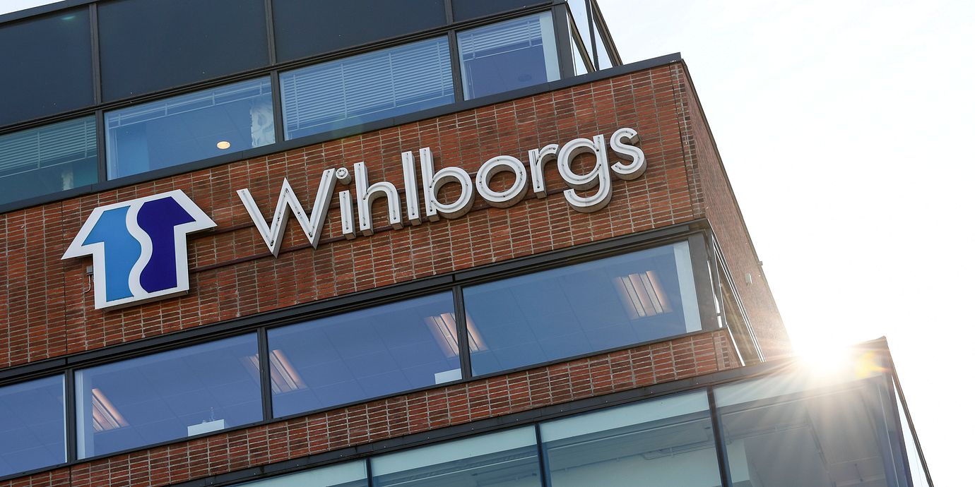 Wihlborgs Fastigheter. Logga på kontoret vid Dockplatsen i Malmö.