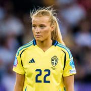Smilla Holmberg under matchen mot England. 