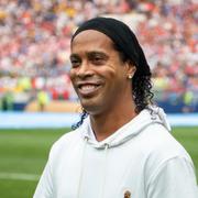 Ronaldinho i samband med VM-finalen 2018.