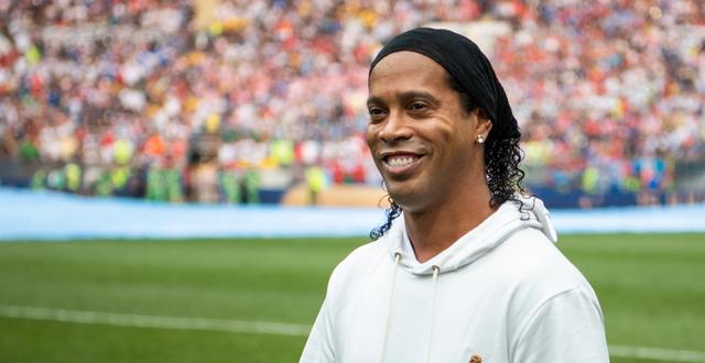 Ronaldinho i samband med VM-finalen 2018. PETTER ARVIDSON / BILDBYRÅN
