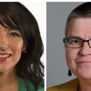 Amineh Kakabaveh och Marianne Berg, riksdagsledamoter för Vänsterpartiet.