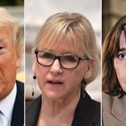 Donald Trump, Margot Wallström och Isabella Lövin.