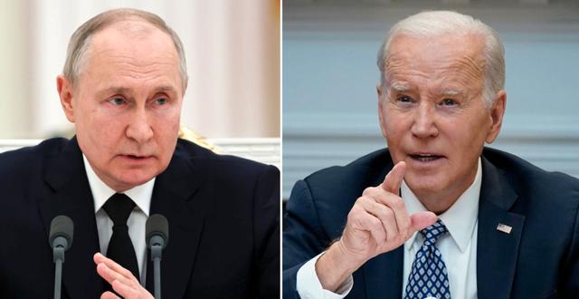 Putin/Biden. AP