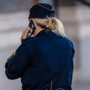 Illustrationsbild på en polis.