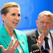 Danmarks statsminister Mette Frederiksen och utrikesminister Lars Løkke Rasmussen.