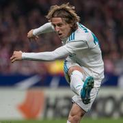 Luka Modric i Real Madrids tröja.