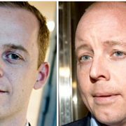 SDU:s ordförande Gustav Kasselstrand och SD:s partisekreterare Björn Söder.