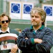 Europaminister Ulf Dinkelspiel (M) och MP:s Per Gahrton, 1992. Gahrton drev på för att Sverige skulle säga nej till EU i folkomröstningen 1994.