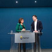 Miljö- och klimatminister Isabella Lövin och Gabriel Wikström.