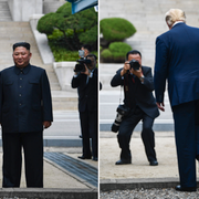 Donald Trump och Kim Jong-Un.