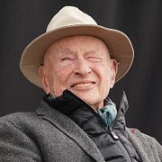 Edgar Morin, fotograferad under en litteraturfestival 2024.