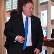 Pompeo under toppmötet mellan Trump och Kim i juni.