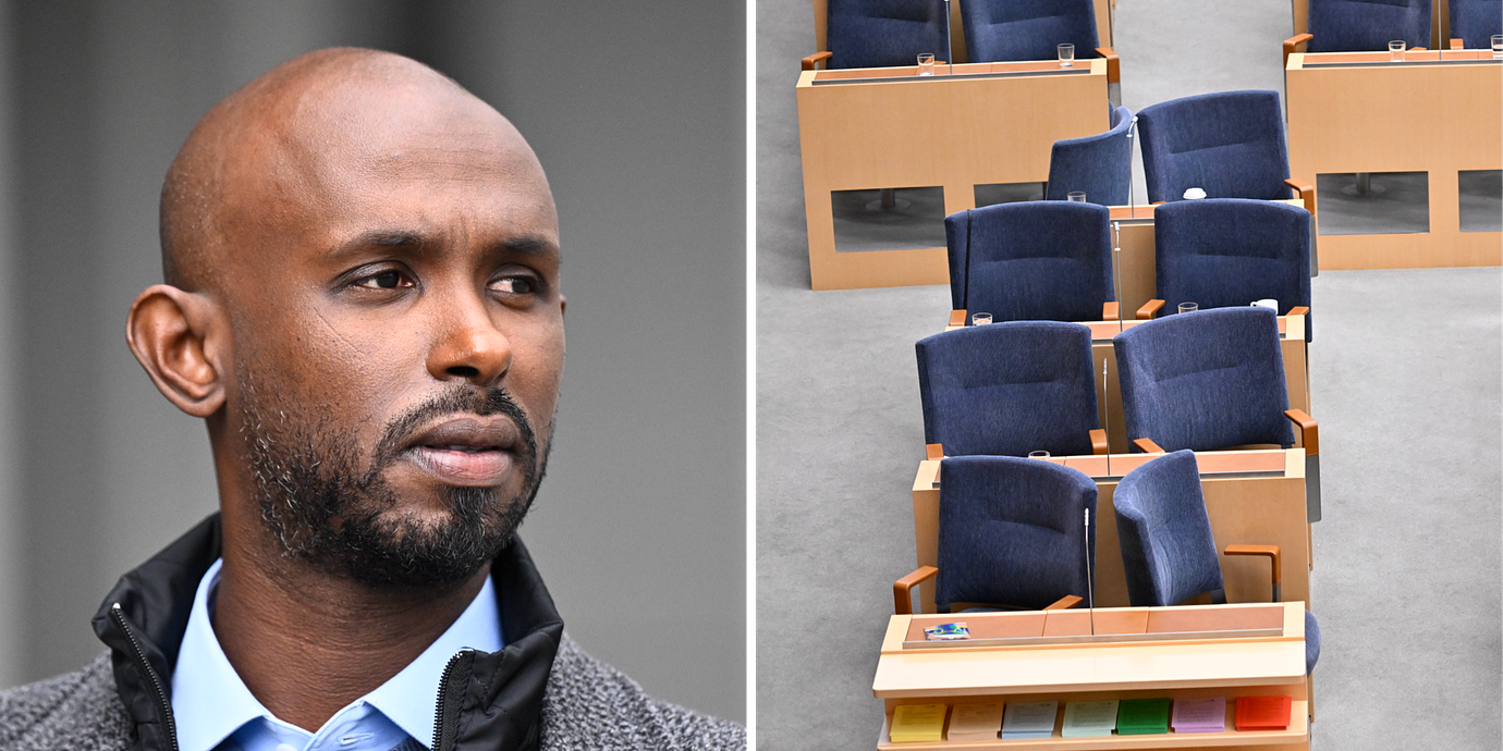 Mohamed Abdukardir Ali (V) har ansökt om ledighet i riksdagen.