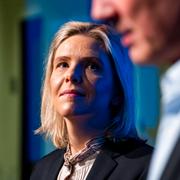 Arkivbild: Sylvi Listhaug, partiledarkandidat för norska Fremskrittspartiet. 