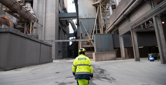 Arkivbild. Cementas fabrik i Slite på Gotland.  Fredrik Sandberg/TT / TT NYHETSBYRÅN