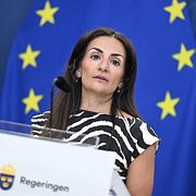 Arkivbild från juni: Kulturminister Parisa Liljestrand (M).