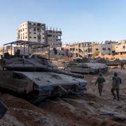 Israeliska trupper i Gaza 8 november, 2023.