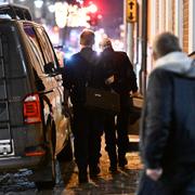 Kriminaltekniker i anslutning till brottsplatsen
