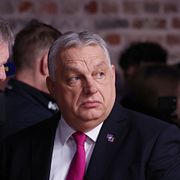Viktor Orbán tillsammans med Slovakiens premiärminister Robert Fico i februari.