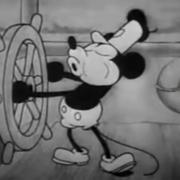 Bild från filmen ”Steamboat Willie” från 1928. 