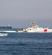 Amerikansk båt med drönare i Hormuzsundet, bild från 19 april/Illustrationsbild Information Systems Technician 1st Class Vincent Aguirre / AP