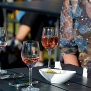 Rosédrickare under politikerveckan i Almedalen 2014