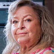 Kikki Danielsson i replokalen den 1 oktober 2025.