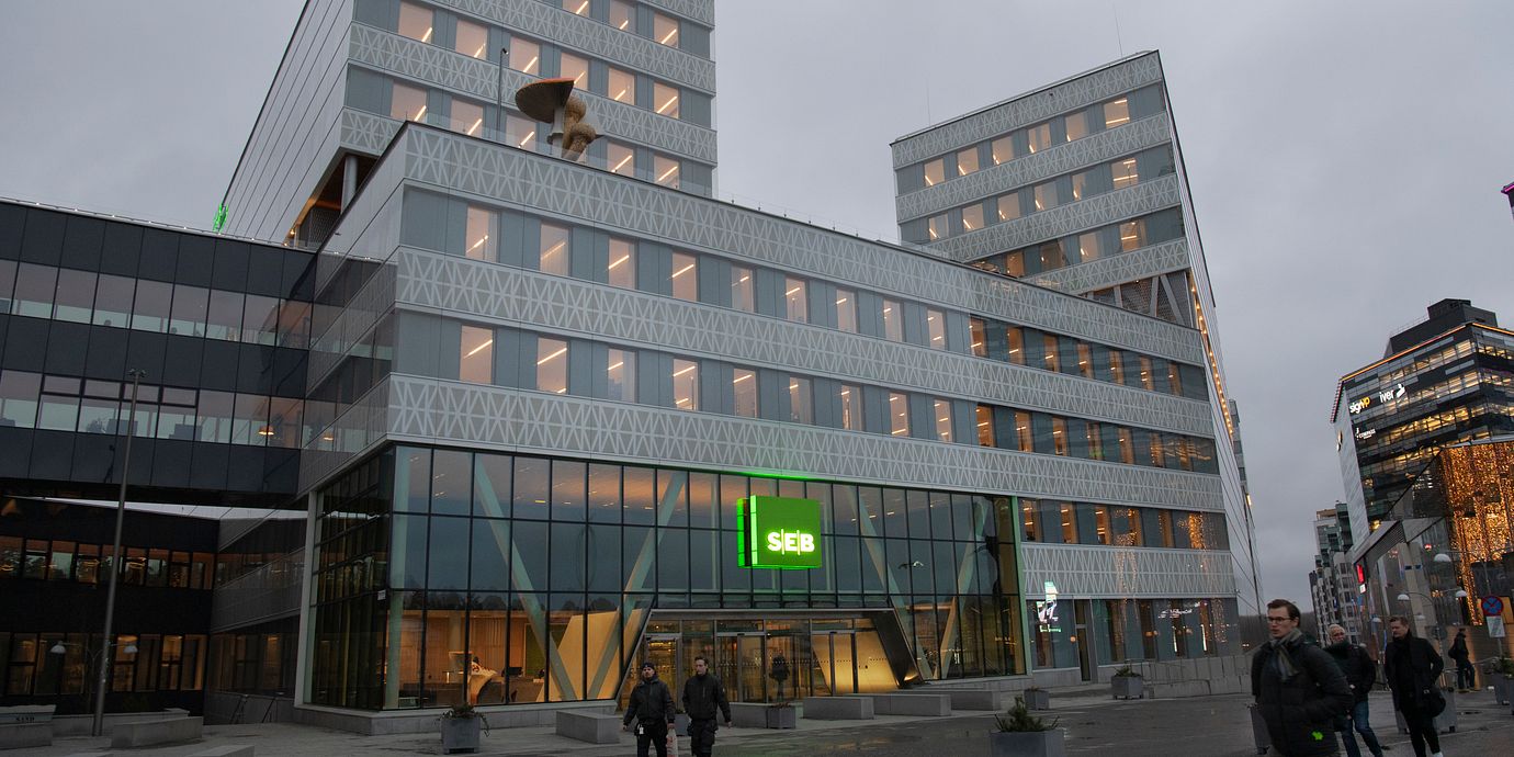 SEB Skandinaviska Enskilda Banken kontor i Solna.