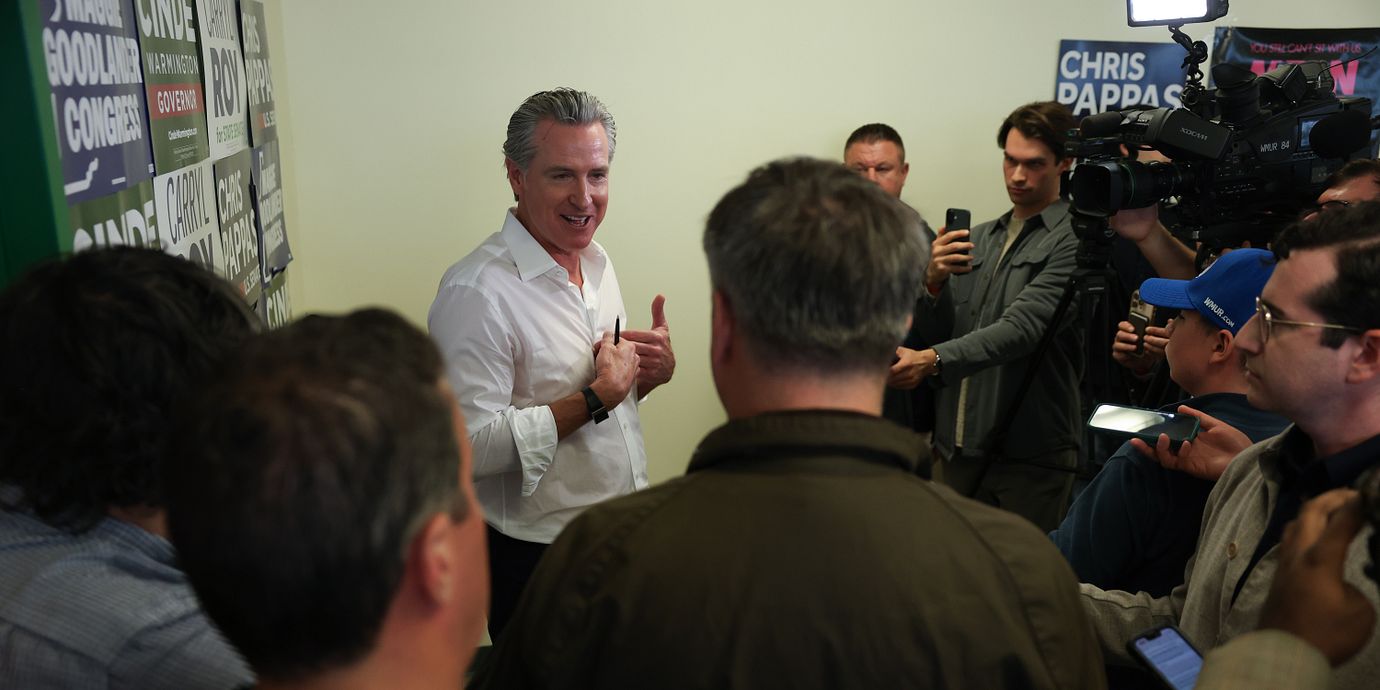 Newsom i New Hampshire, 17 oktober.