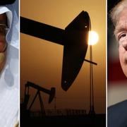 Saudiarabiens energiminister Khalid al-Falih varnar Donald Trump för att blockera oljeimporten till USA.