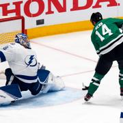 Dallas lagkapten Jamie Benn under ett friläge mot Tampa Bay Lightning tidigare i år.