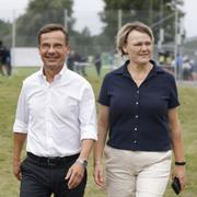 Moderaternas partiledare Ulf Kristersson och hustrun Birgitta Kristersson Ed. 
