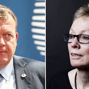 Danmarks statsminister Lars Lokke Rasmussen. Kirsten Ketscher, professor vid juridiska fakulteten på Köpenhamns universitet.