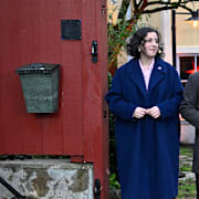 Arkivbild: Tidöledarna Simona Mohamsson (L), statsminister Ulf Kristersson (M), Ebba Busch (KD) och Jimmie Åkesson (SD) i Strängnäs den 9 december 2025. 