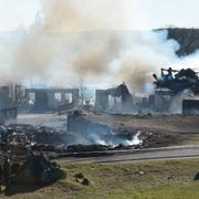 Grafikens hus nära Gripsholms slott i Mariefred förstördes i en brand