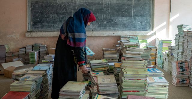 Amanah Nashenas, lärare i Kabul. Ebrahim Noroozi / AP