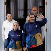 Arkivbild på Cilia Flores och Nicolás Maduro.