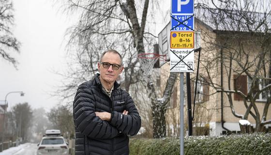 Jan Söderström överklagade parkeringsavgifterna i Bromma. 