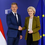 Magyar och von der Leyen.